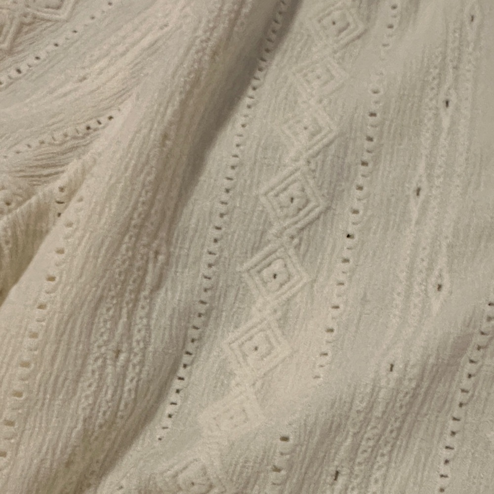 Frye Cream Patterned Blouse - Picture 4 of 7